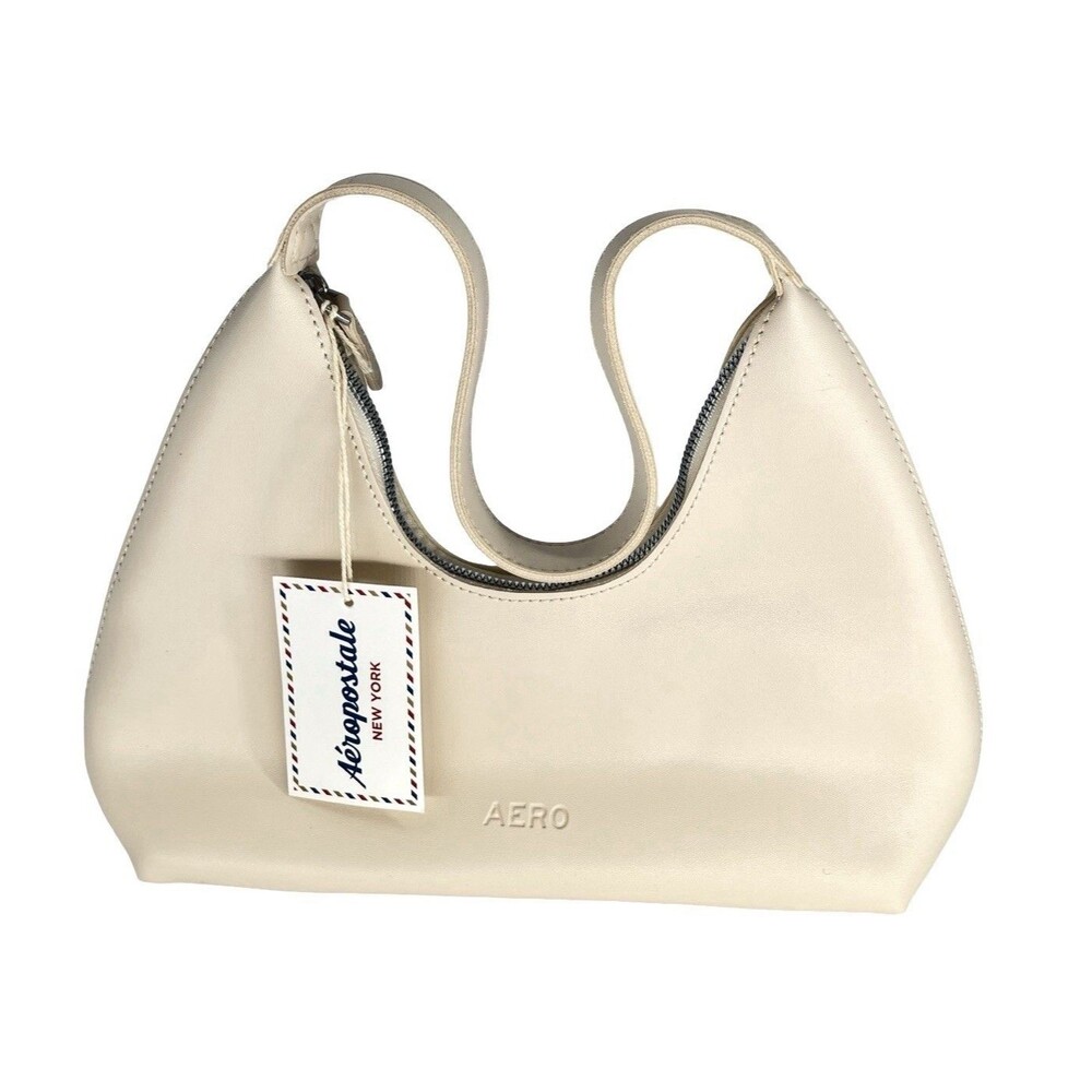 Aeropostale Bone Mini Hobo Shoulder Bag Purse Y2K Minimalist NWT